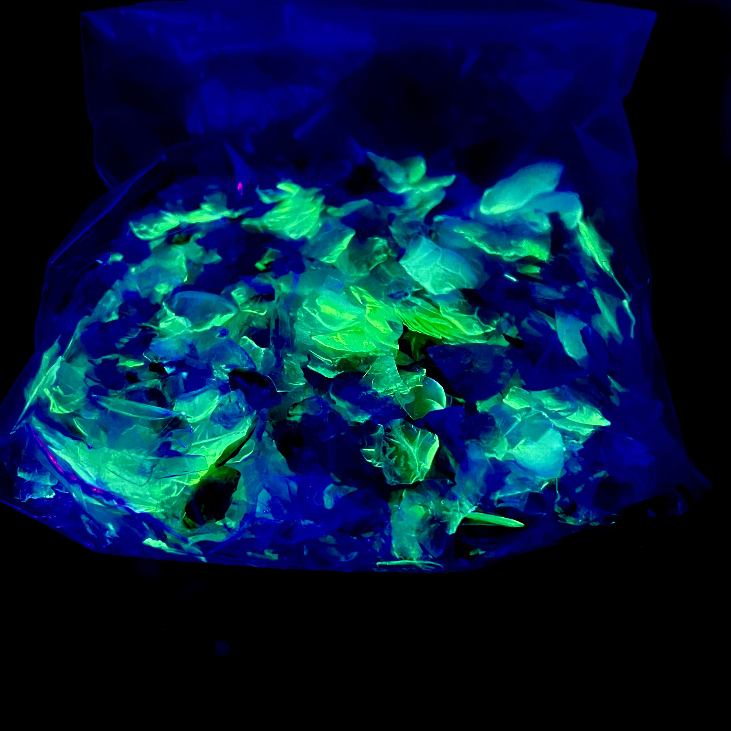 Premium Multicolored Large Craft Glass Flakes (1/2 lb Bag)