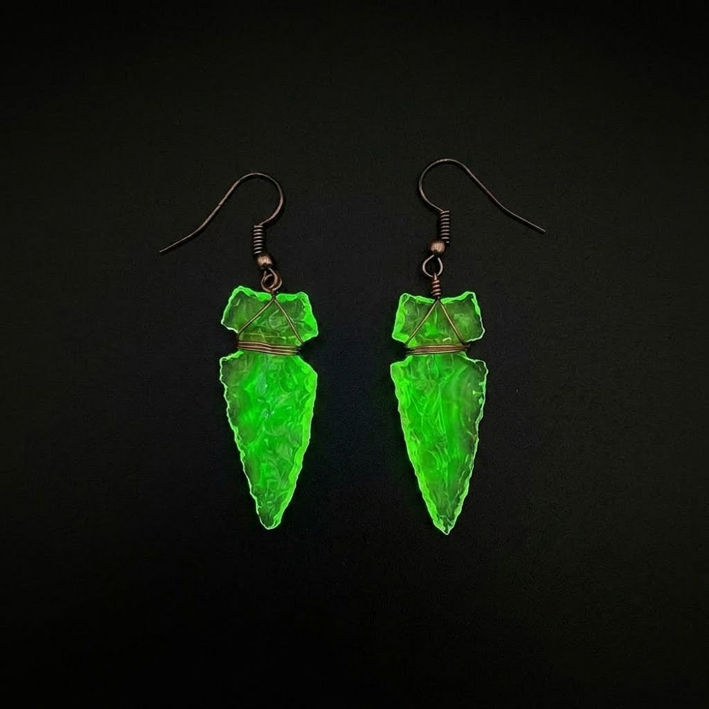 Uranium Glass Earrings