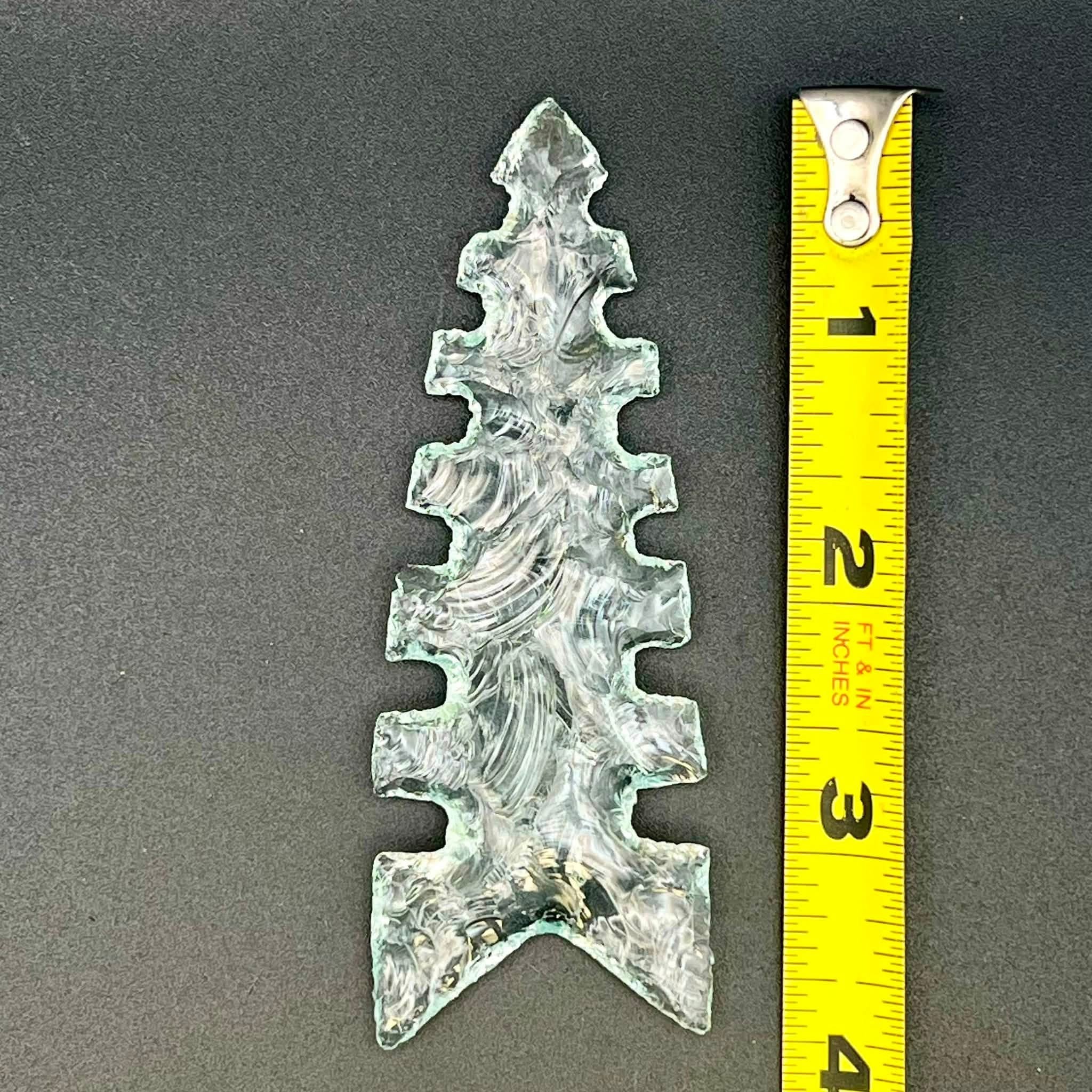 Multi Notched Glass Arrowhead