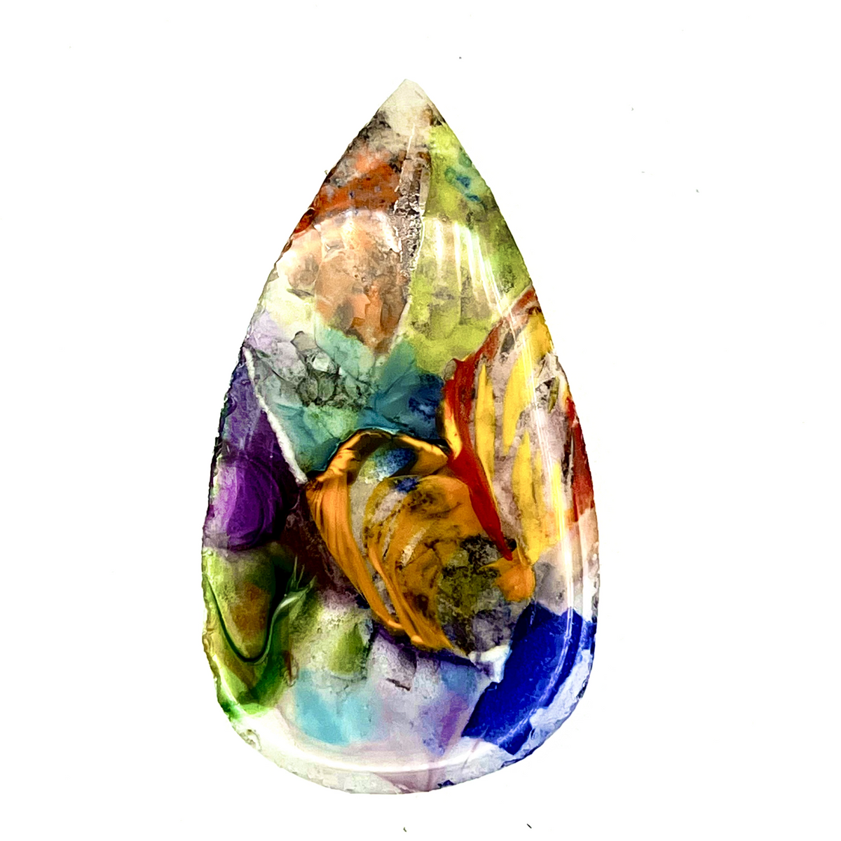 Multi Color Glow Pre-Shaped Glass Slab