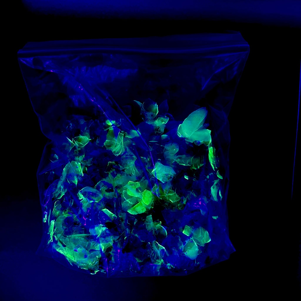 Premium Multicolored Large Craft Glass Flakes (1/2 lb Bag)