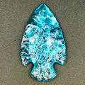 Blue Glow Powder Glass Arrowhead