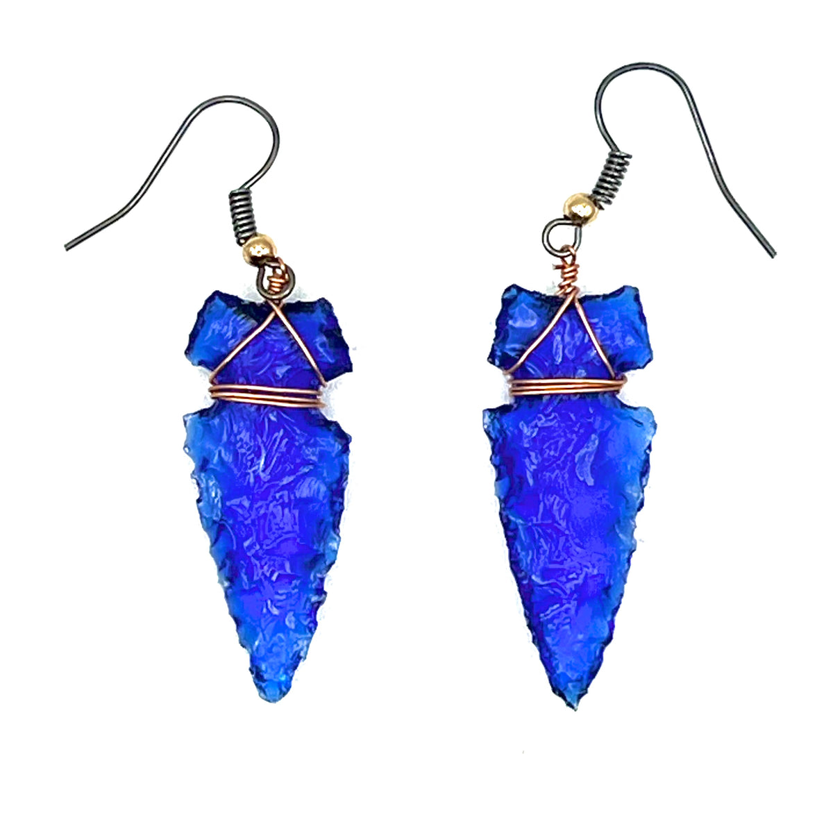 Glass Arrowhead Earrings