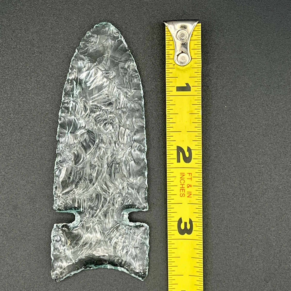 Clear Glass Tile Arrowhead 11
