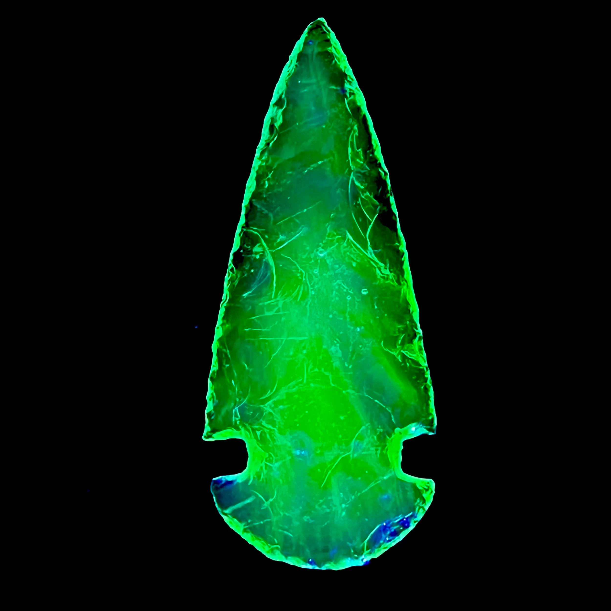 Uranium Glass Arrowhead V3