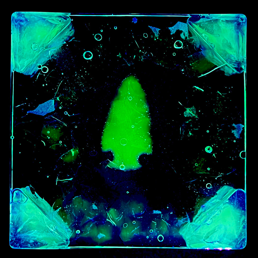Uranium Glass Epoxy Resin Coastars