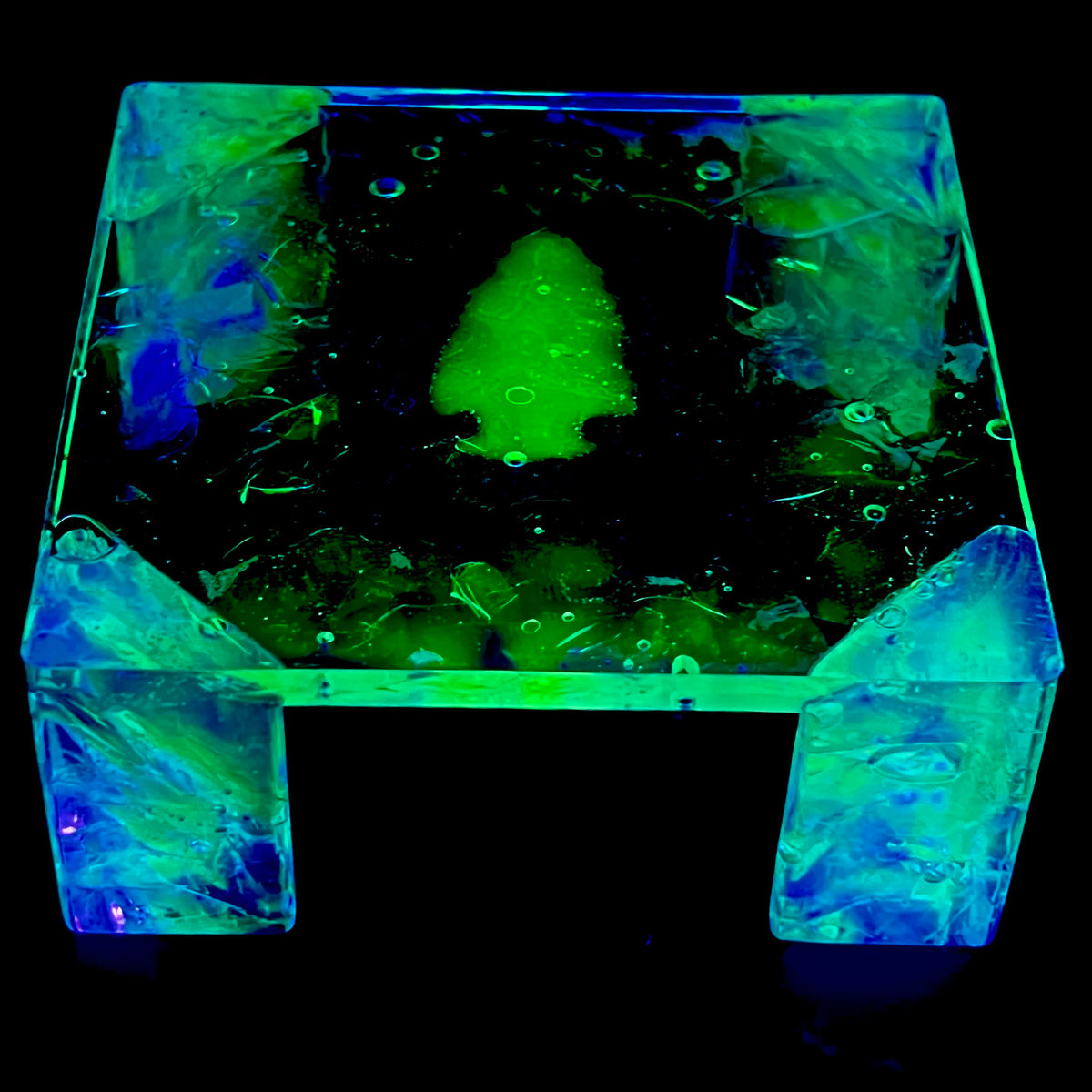Uranium Glass Epoxy Resin Coastars