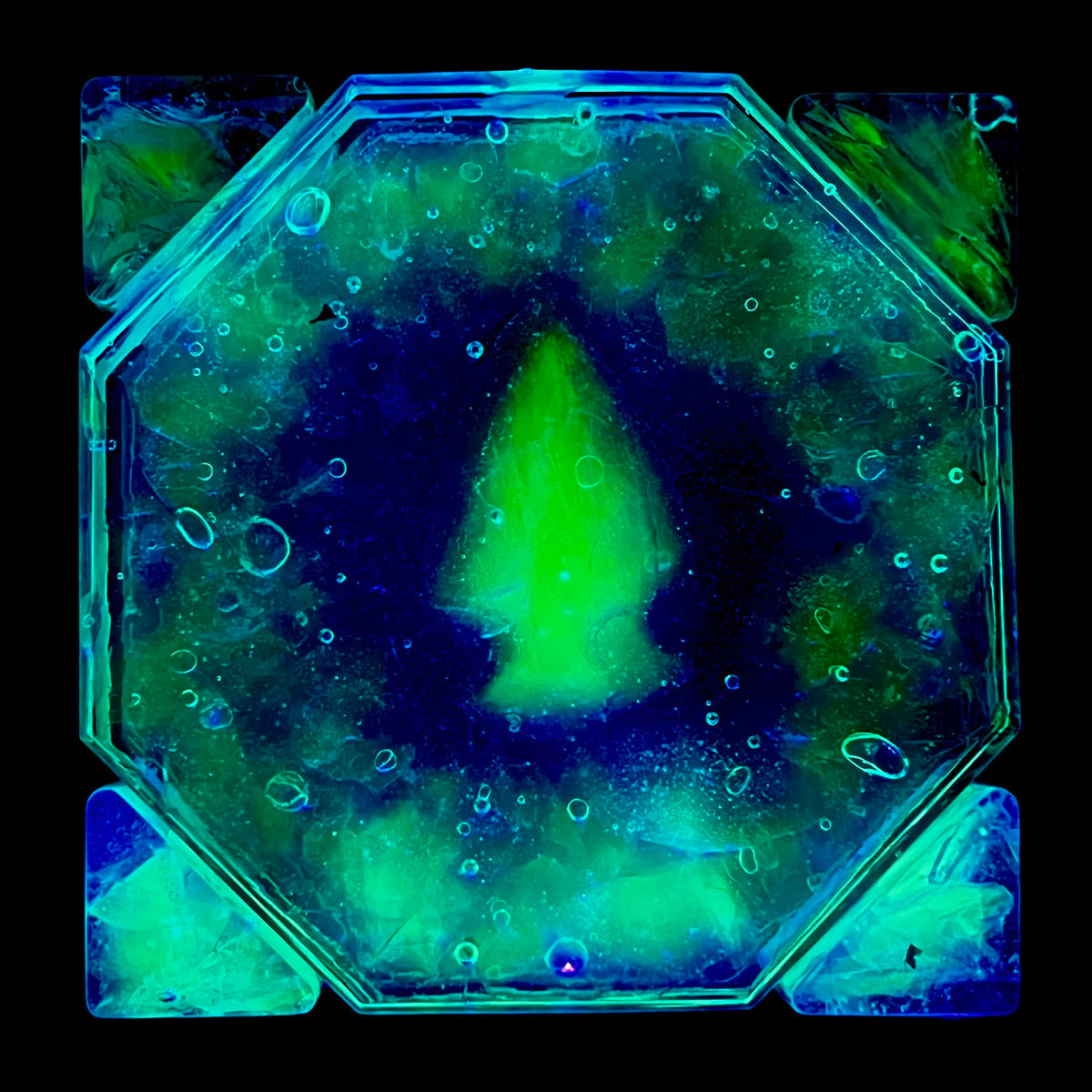 Uranium Glass Epoxy Resin Coastars